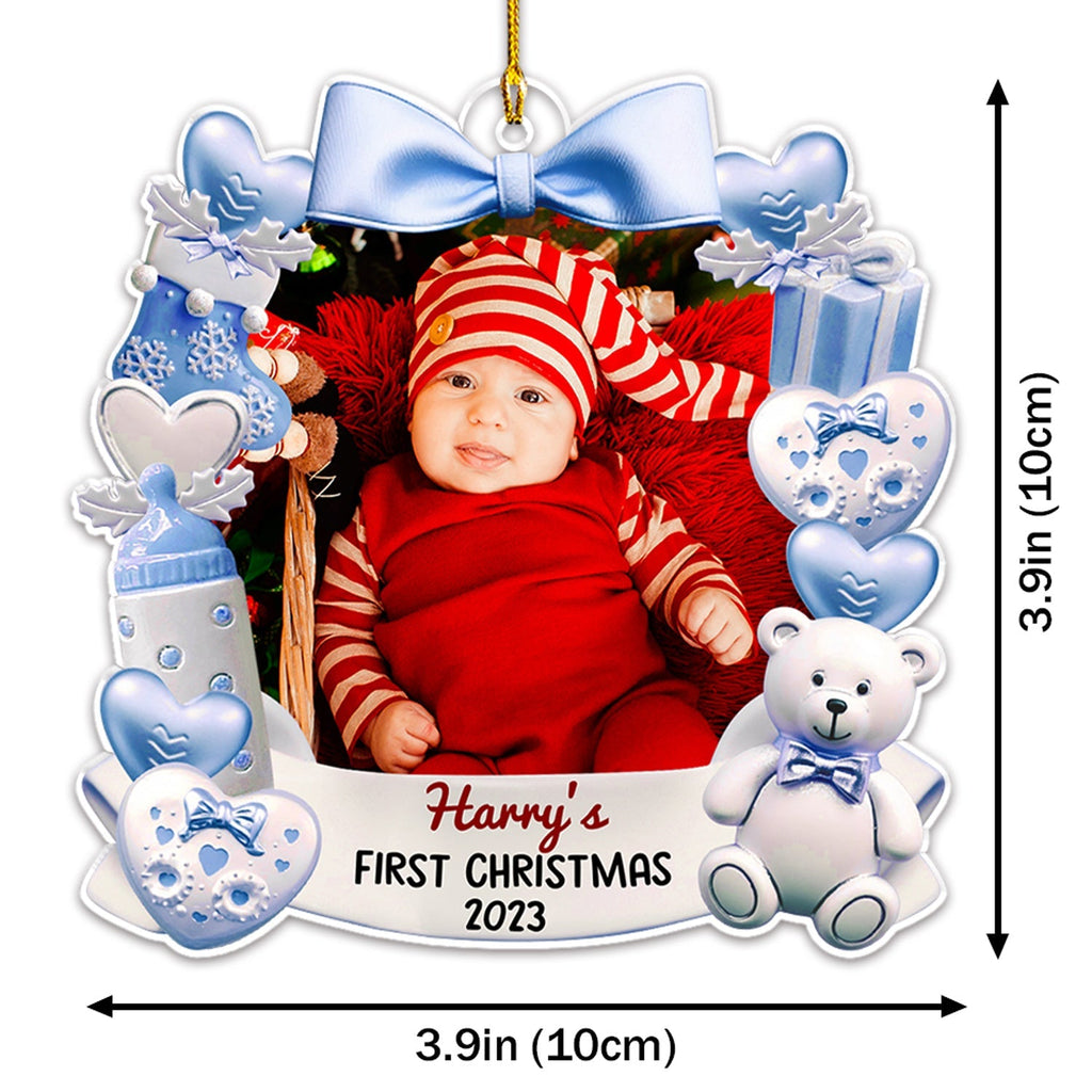 Baby First Christmas 3 - Personalized Acrylic Ornament