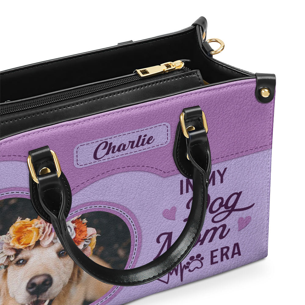 Dog Mom Era Heart - Personalized Leather Bag