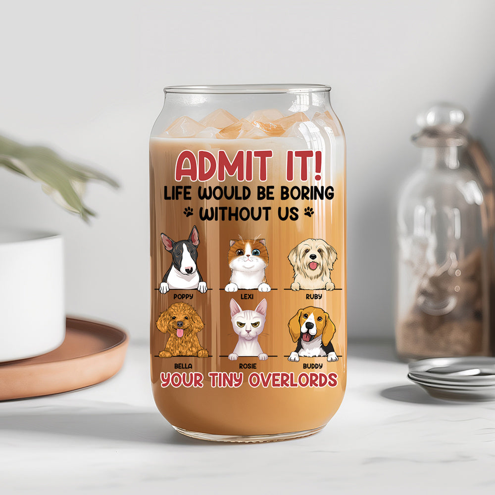 Without You, There Is No Life - Personalized Glass Can