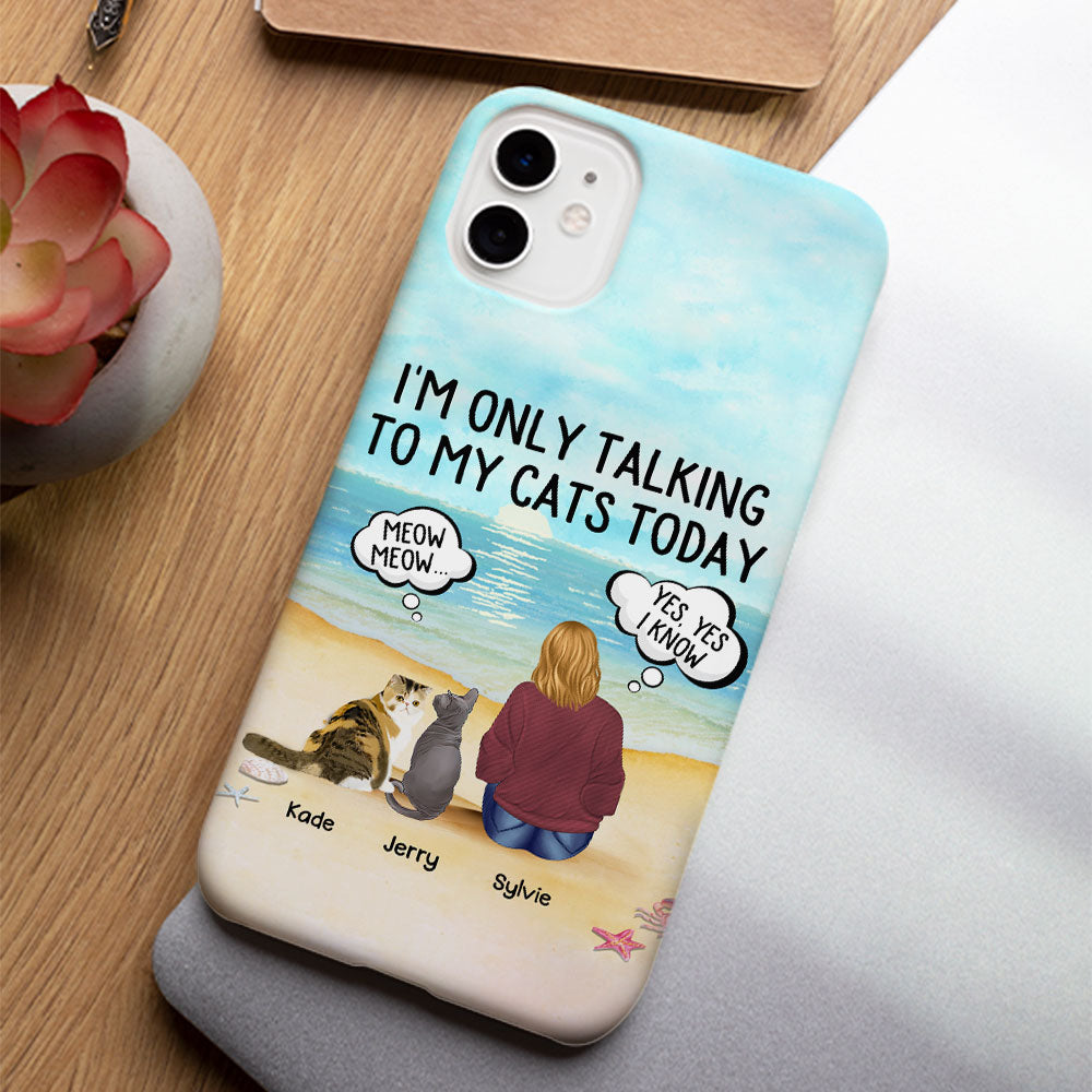 Talking To Cats - Personalized Phone Case