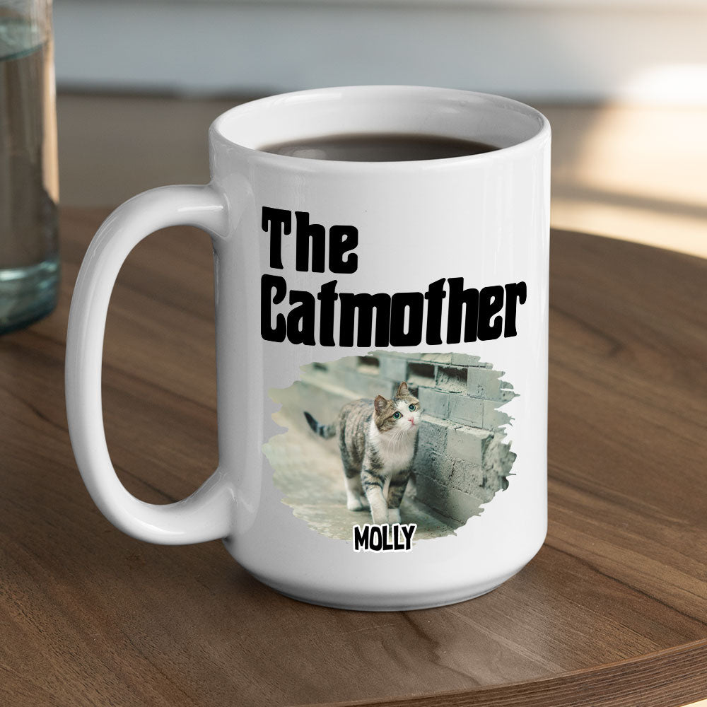 Custom Photo Mother's day Birthday Gifts For Cat Mom, Cat Lovers • The Cat Father - Personalized Coffee Mug
