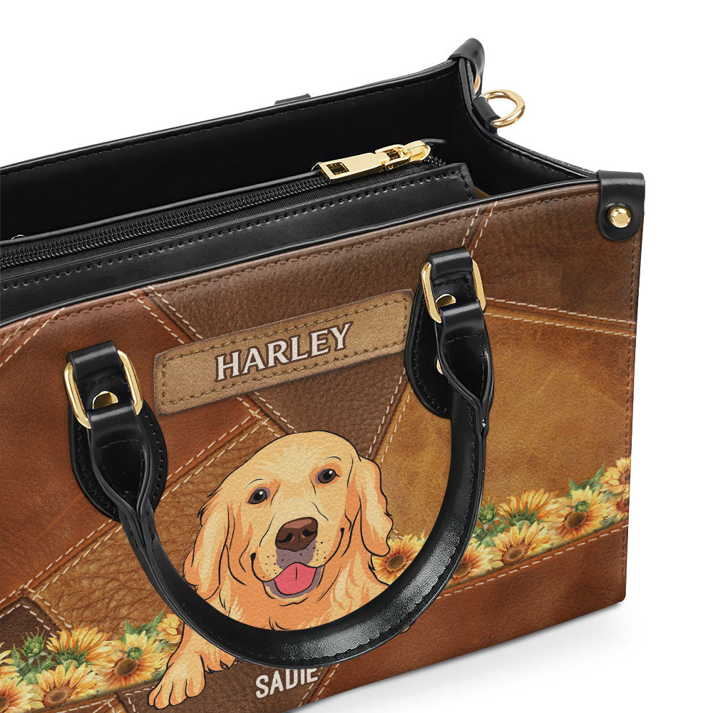 Vintage Pet Mom - Personalized Leather Bag