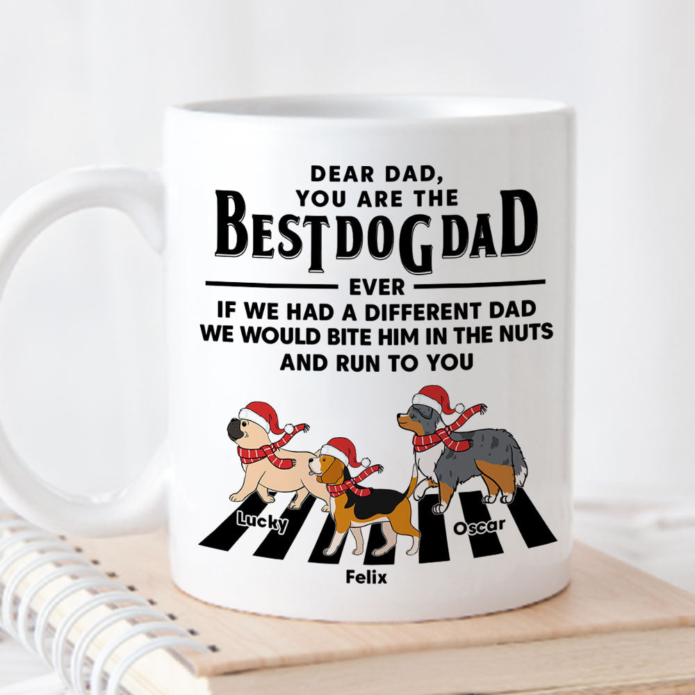 Custom Christmas Birthday Gifts For Dog Lovers • Run To You Christmas - Personalized Coffee Mug