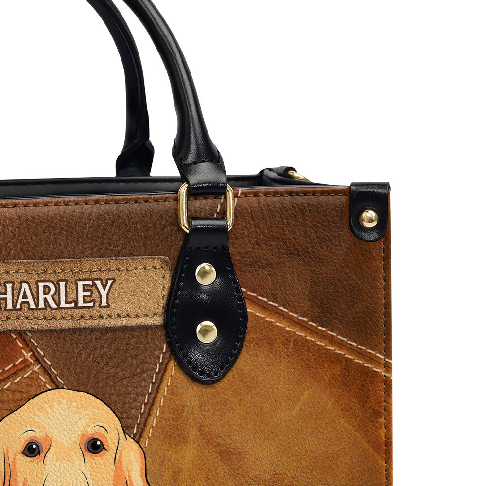 Vintage Pet Mom - Personalized Leather Bag
