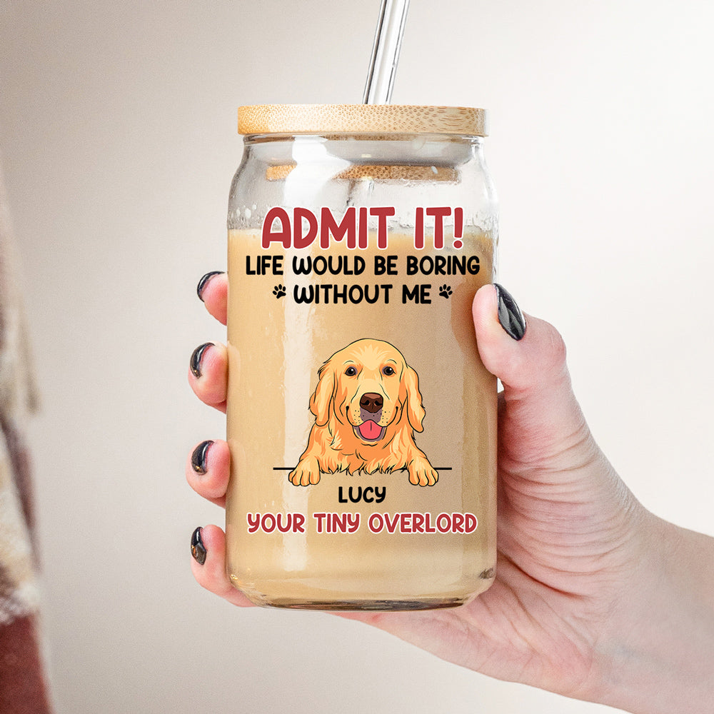 Without You, There Is No Life - Personalized Glass Can