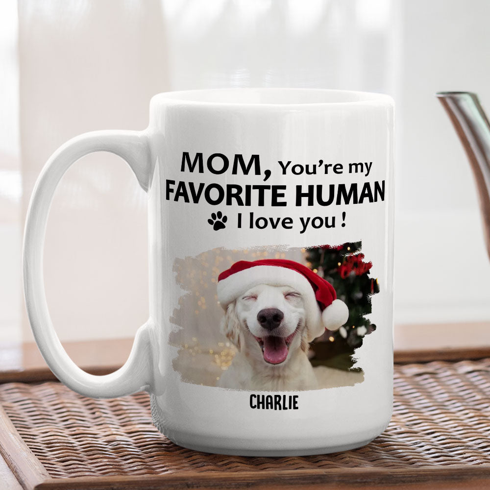 Custom Photo Mother's day Birthday Gifts For Cat Mom, Cat Lovers • To My Human - Personalized Coffee Mug