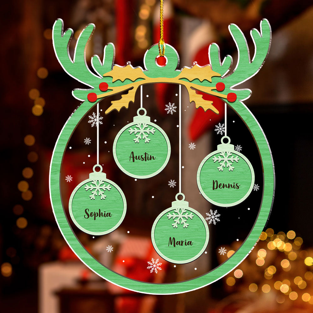 Red Paw Charm 2 - Personalized Acrylic Ornament