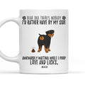 Custom Christmas Birthday Gifts For Dog Dad, Dog Lovers • Love And Licks - Personalized Coffee Mug