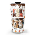 Custom Mother's day Birthday Gifts For Cat Mom, Cat Lovers • Mom Of Pets Fall Season Photo - Personalized 3D Inflated Effect Tumbler