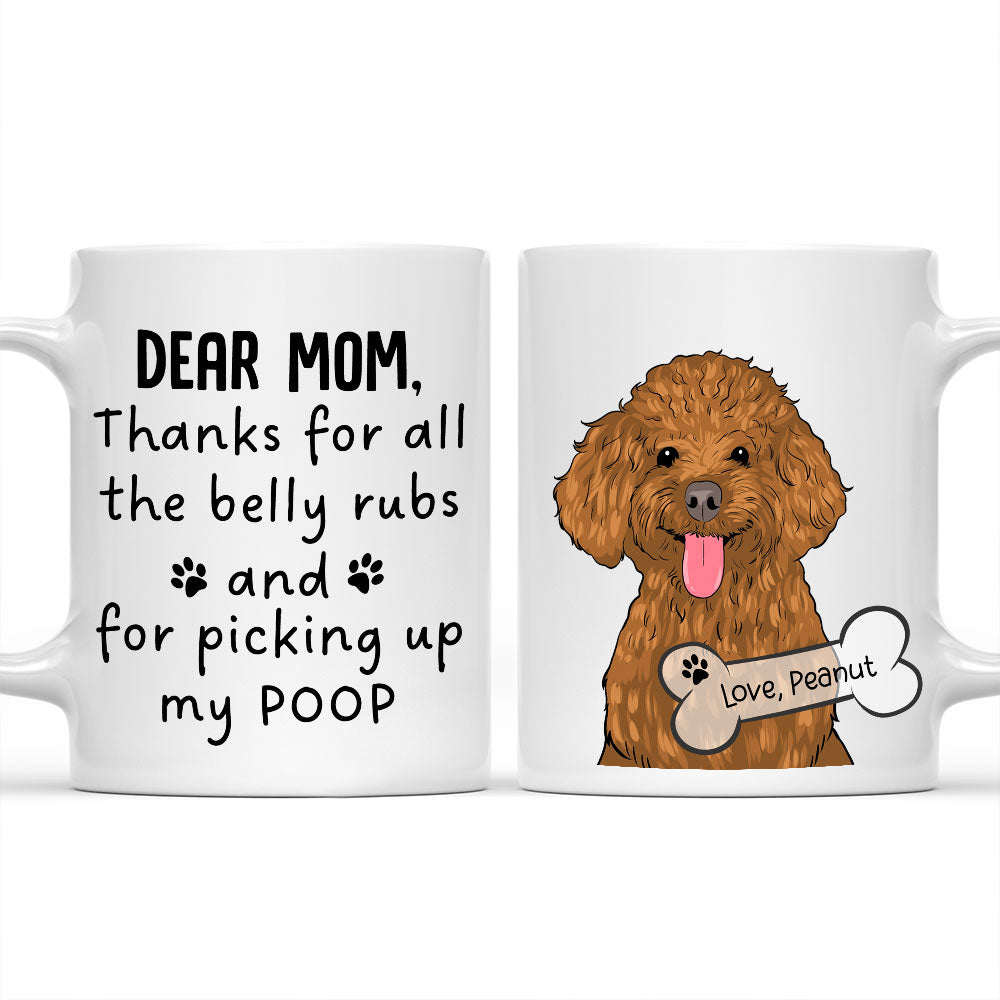 Custom Christmas Birthday Gifts For Dog Lovers • Pick Up Dog Poop - Personalized Coffee Mug
