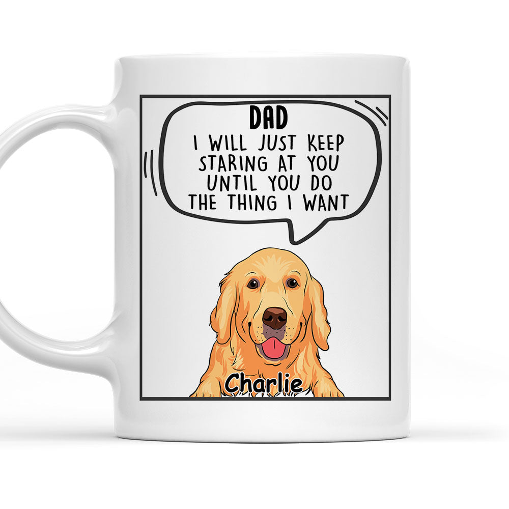 Custom Photo Christmas Birthday Gifts For Dog Lovers • Dogs Will Just - Personalized Coffee Mug
