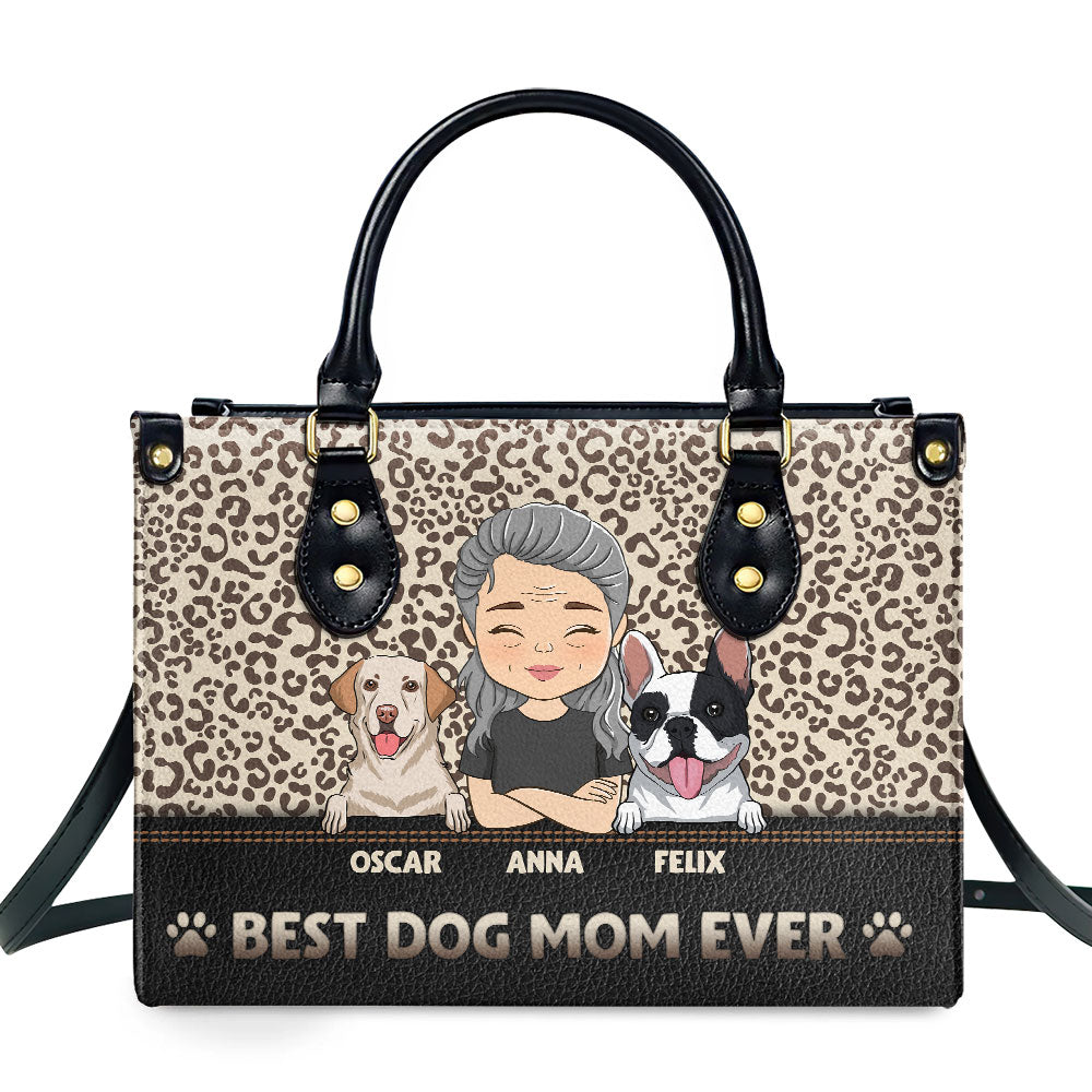Best Mom Ever - Personalized Leather Bag