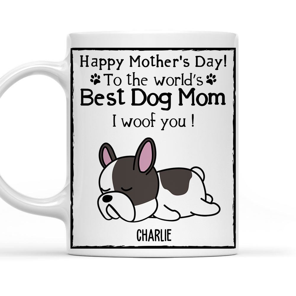 Custom Photo Christmas Birthday Gifts For Dog Lovers • You Are The Best Dog Mom Ever - Personalized Coffee Mug