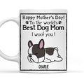 Custom Photo Christmas Birthday Gifts For Dog Lovers • You Are The Best Dog Mom Ever - Personalized Coffee Mug