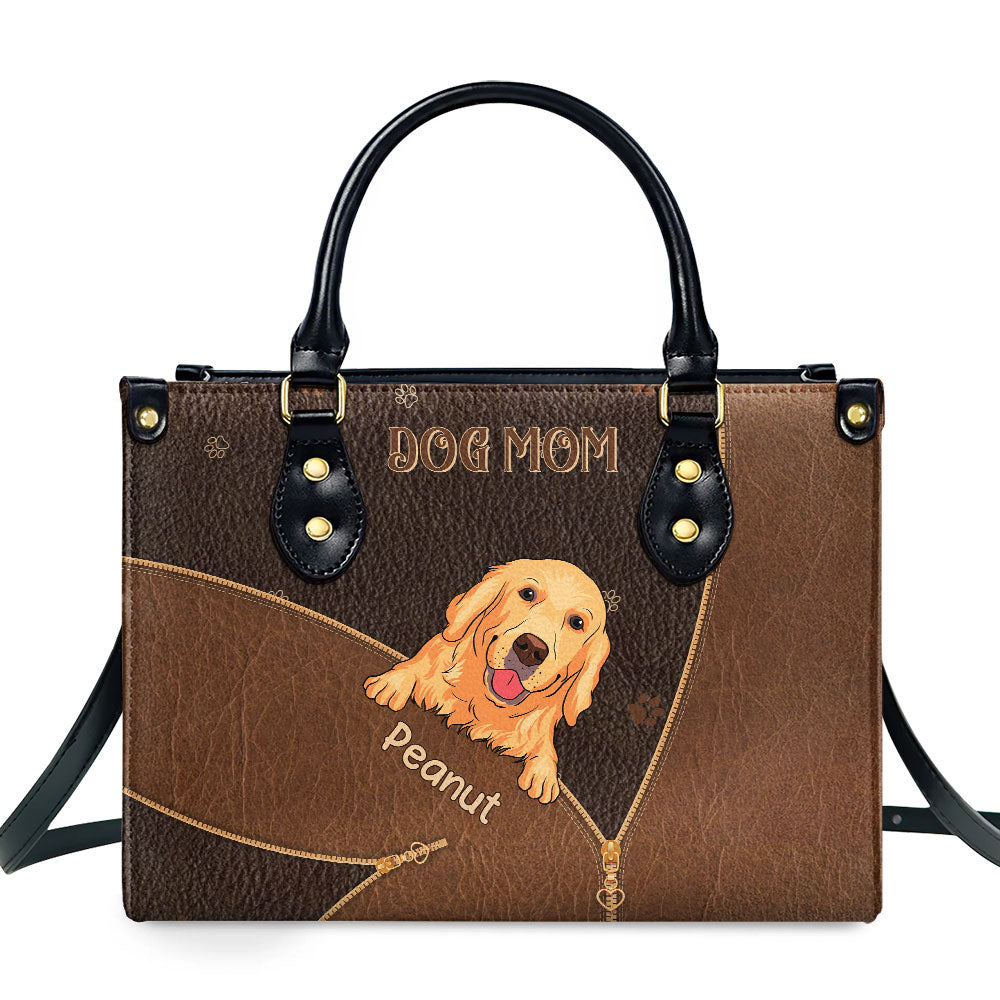 Dog Mom Bag - Personalized Leather Bag