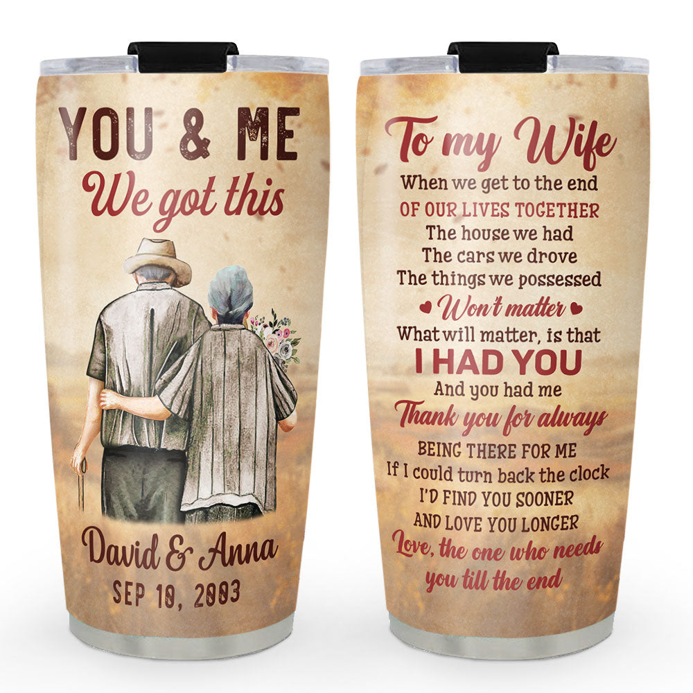 To My Wife - Personalized Tumbler
