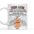 Custom Photo Christmas Birthday Gifts For Dog Lovers • Dear Dad XOXO - Personalized Coffee Mug