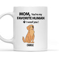 Custom Christmas Birthday Gifts For Dog Lovers • To My Favorite Human 2 - Personalized Coffee Mug