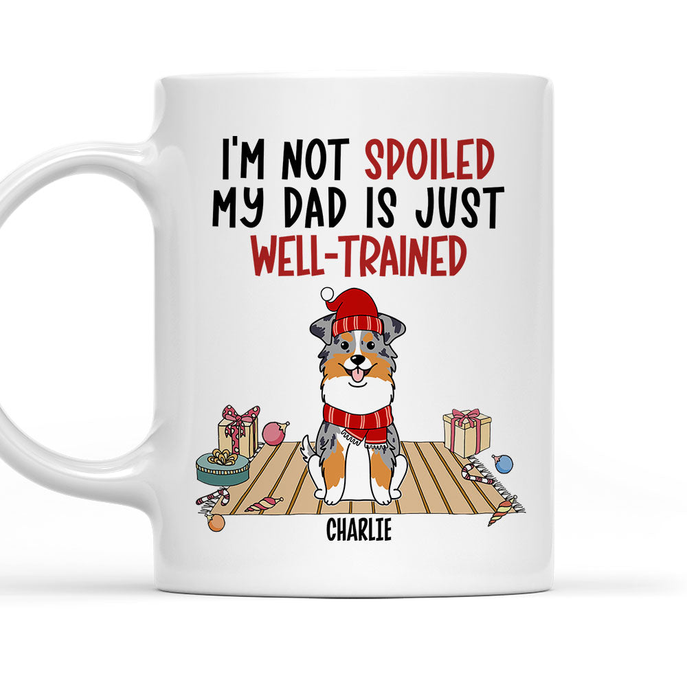 Custom Photo Christmas Birthday Gifts For Dog Lovers • Well Trained Mom - Personalized Coffee Mug