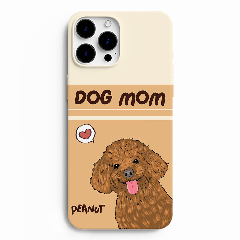 Dog Mom Heart - Personalized Phone Case