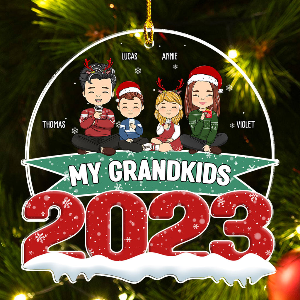 My Grandkids 2023 - Personalized Acrylic Ornament