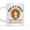 Custom Mother's day Birthday Gifts For Cat Mom, Cat Lovers • Spoiled Rotten Cat - Personalized Coffee Mug