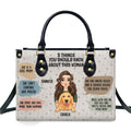 5 Things - Personalized Leather Bag