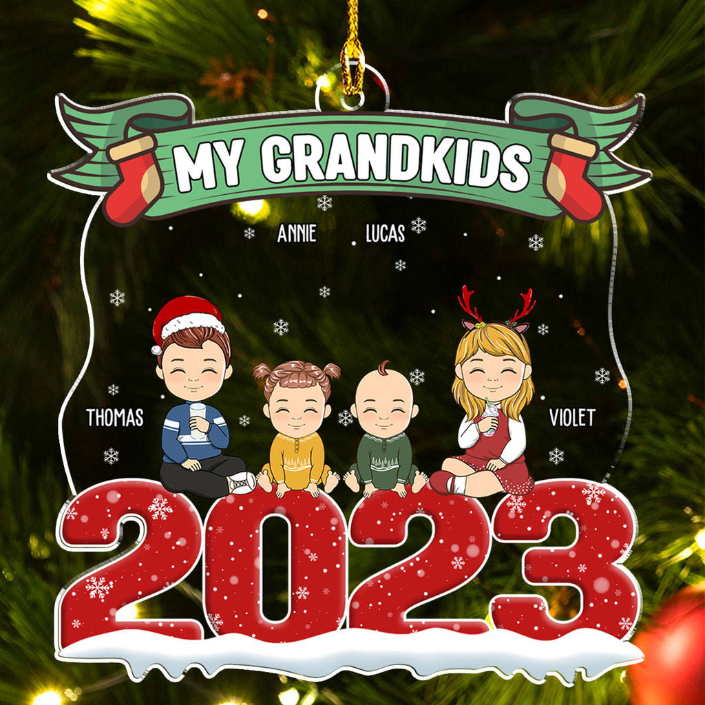 2023 Grandkids - Personalized Acrylic Ornament