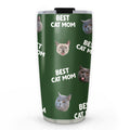 Custom Mother's day Birthday Gifts For Cat Mom, Cat Lovers • Best Mom Dad Pet Face - Personalized Tumbler