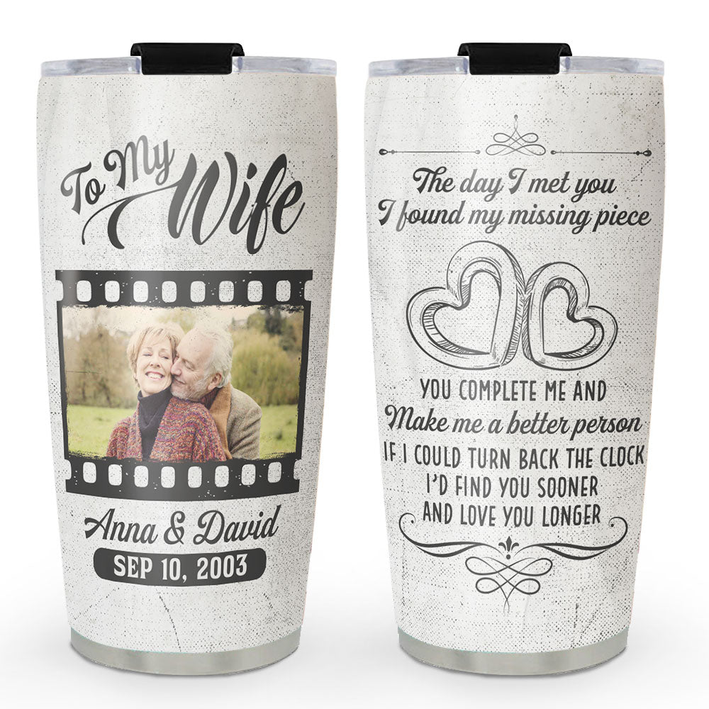 The Day I Met You - Personalized Tumbler