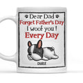 Custom Photo Christmas Birthday Gifts For Dog Dad, Dog Lovers • We Woof You Every Day - Personalized 3D Inflated Effect Mug