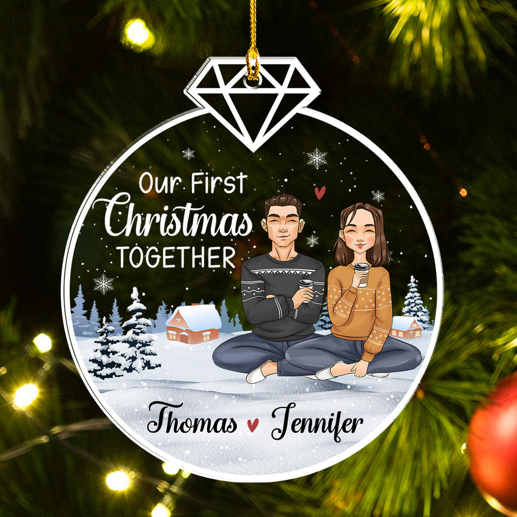 Our First Christmas Together - Personalized Acrylic Ornament