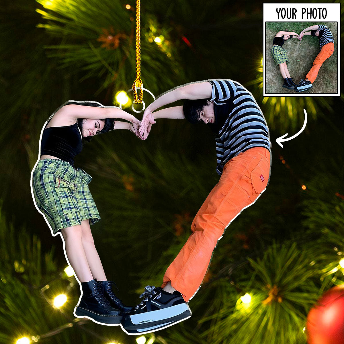 Funny Couple Moment - Personalized Acrylic Ornament