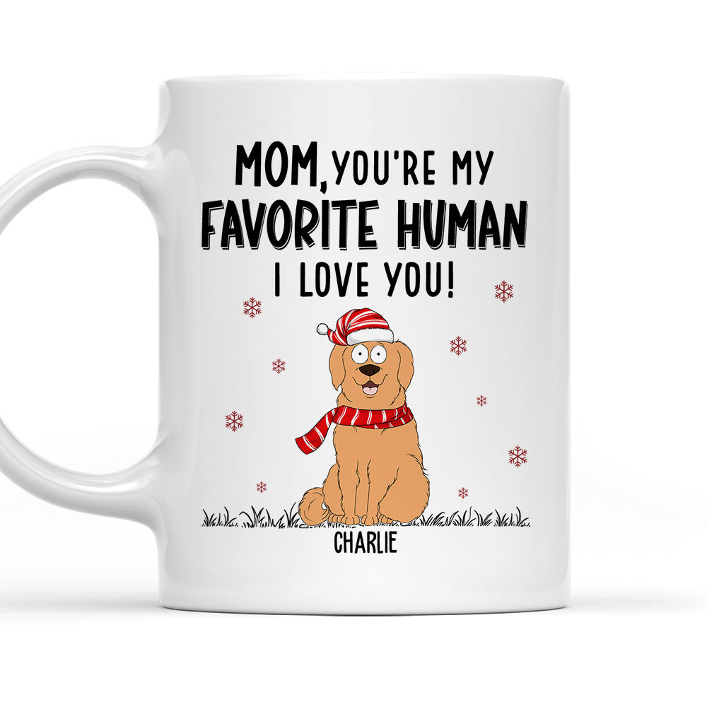 Custom Photo Mother's day Birthday Gifts For Cat Mom, Cat Lovers • Favorite Human We Love - Personalized Coffee Mug