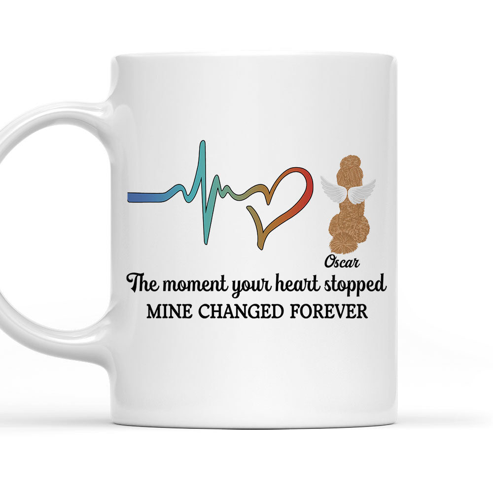 Custom Photo Christmas Birthday Gifts For Dog Lovers • The Moment Your Heart Stopped - Personalized Coffee Mug