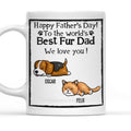 Custom Photo Christmas Birthday Gifts For Dog Dad, Dog Lovers • Love Pet Dad - Personalized 3D Inflated Effect Mug