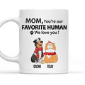 Custom Photo Mother's day Birthday Gifts For Cat Mom, Cat Lovers • To My Human - Personalized Coffee Mug