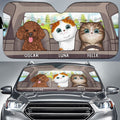 Custom Christmas Birthday Gifts Car Accessories for Pet Parents • Dogs And Cats - Personalized Car Sunshade