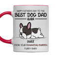 Custom Photo Mother's day Birthday Gifts For Cat Mom, Cat Lovers • Best Fur Dad Ever - Personalized Accent Mug
