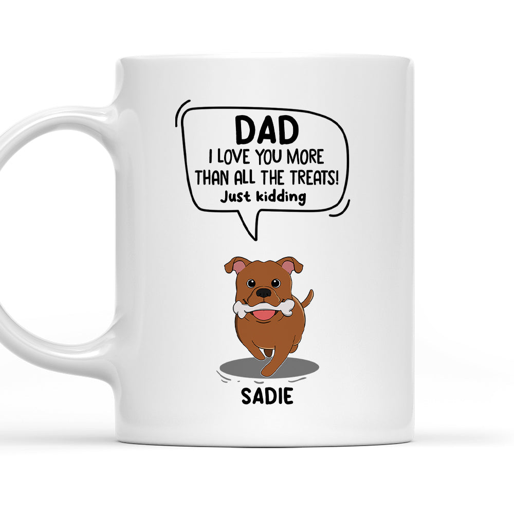 Custom Christmas Birthday Gifts For Dog Lovers • Dog Just Kidding - Personalized Coffee Mug