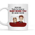 Custom Mother's day Birthday Gifts For Cat Mom, Cat Lovers • Letting Me Sleep Beside You - Personalized Coffee Mug