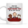 Custom Mother's day Birthday Gifts For Cat Mom, Cat Lovers • Letting Us Sleep Beside You - Personalized Coffee Mug