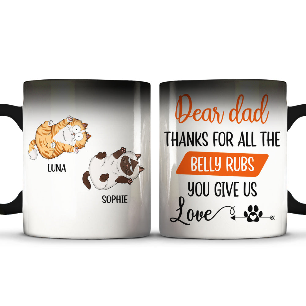 Custom Mother's day Birthday Gifts For Cat Mom, Cat Lovers • Thanks For All - Personalized Color Changing Mug