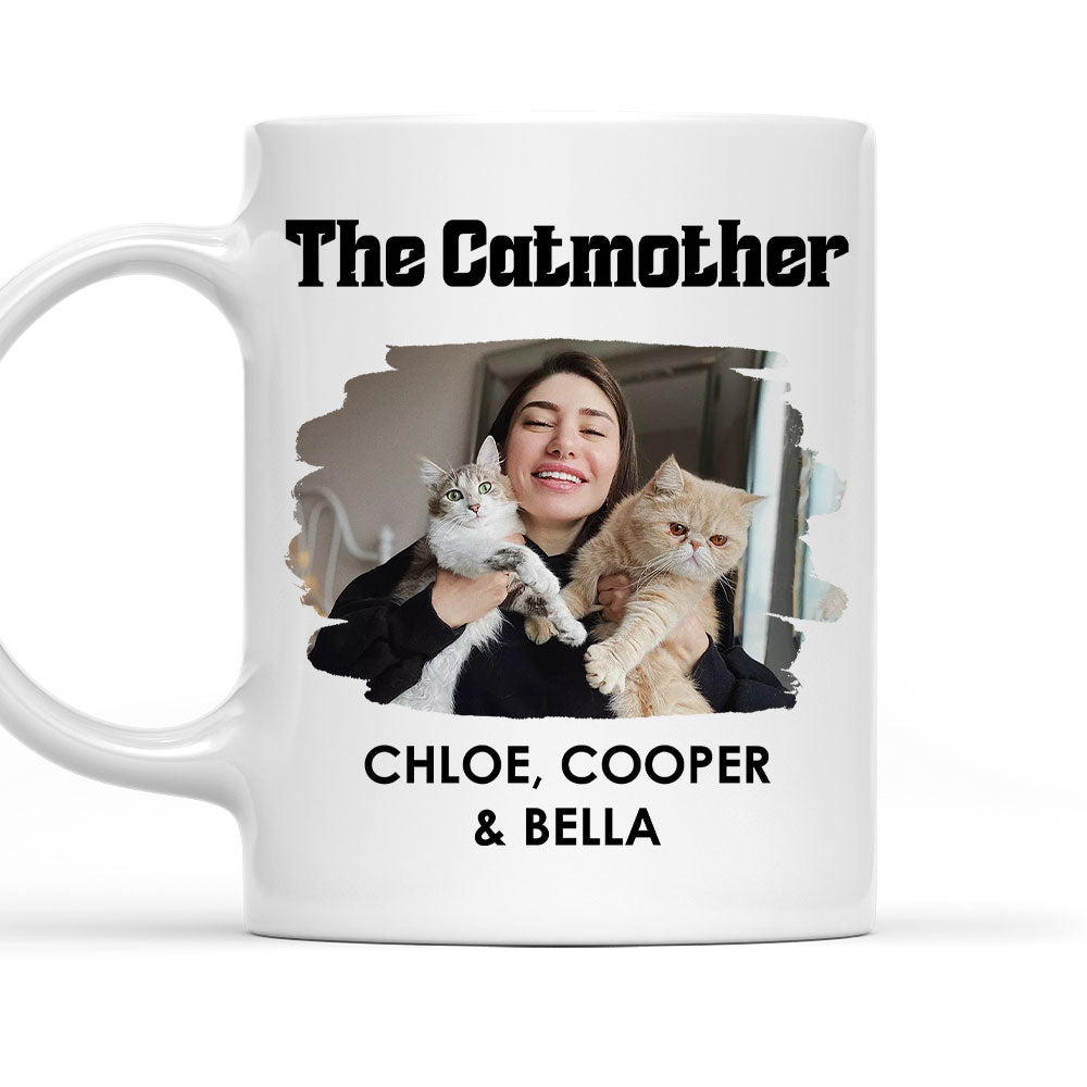 Custom Photo Mother's day Birthday Gifts For Cat Mom, Cat Lovers • The Fur Parents Photo - Personalized Coffee Mug