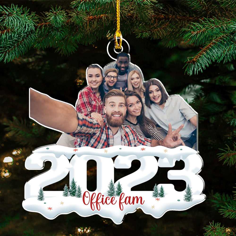 Photo Friends, Colleagues - Joy of Christmas 2023 - Personalized Acrylic Ornament