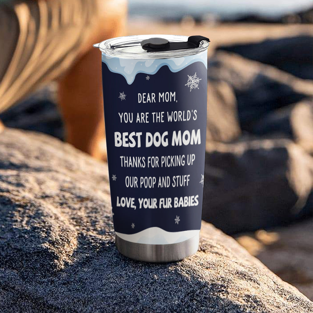 Custom Christmas Birthday Gifts For Dog Lovers • Thank You Dad/Mom - Personalized Tumbler