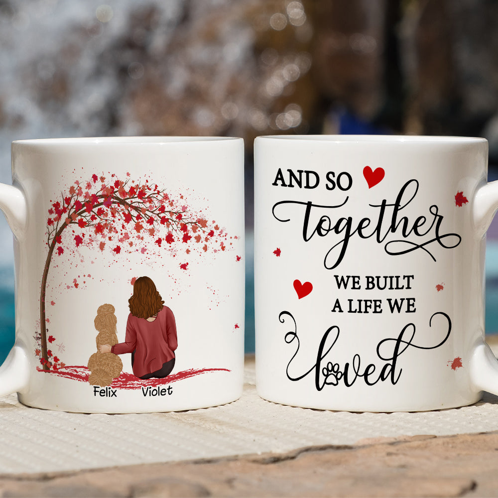 Custom Christmas Birthday Gifts For Dog Lovers • Together We Built - Personalized Coffee Mug