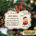 Custom Christmas Decor Home Birthday Gifts For Dog Mom, Dog Lovers • Been Naughty And Worth It - Personalized Aluminum Ornament