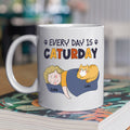 Custom Mother's day Birthday Gifts For Cat Mom, Cat Lovers • Caturday - Personalized Coffee Mug