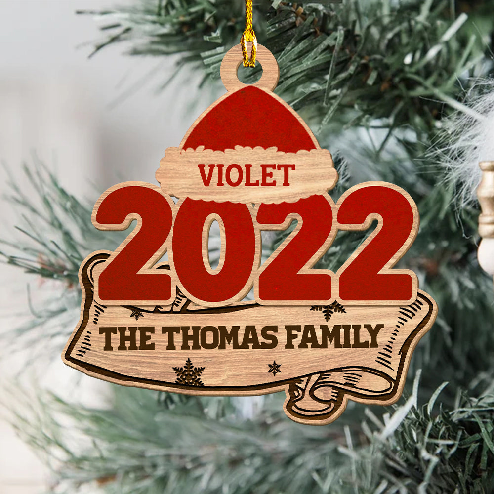 Gathering 2022 - Personalized 1-layered Wood Ornament